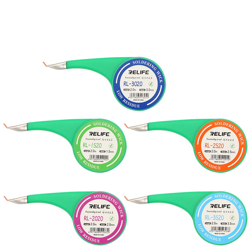 Relife Wick Desoldering Braid Solder Remover 1.53.5mm 2M Desoldering
