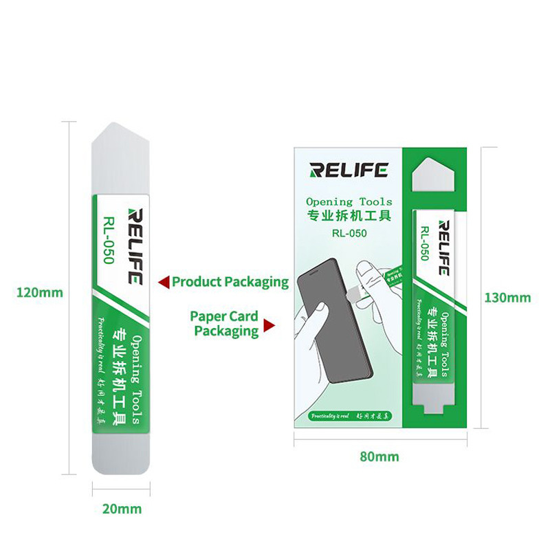 RELIFE RL - 050 Professional Opening Tools High Strength Stainless Steel  For Disassembling Mobile Phones Lcd Cable Connectors Etc.