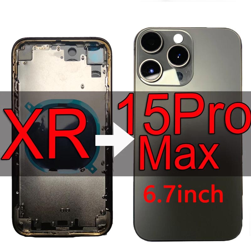 DIY Housing for iPhone XR to 15Pro Max Back Battery Middle